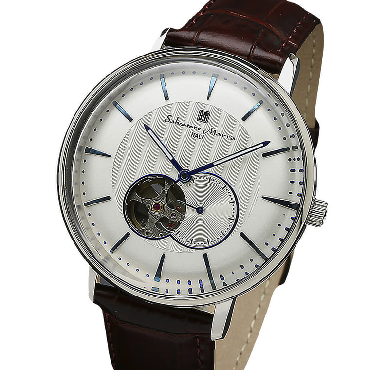 Salvatore Marra �r���v �����Y SM17114 SSWH ������ �~���^�А����[�u�����g 3�C���h�� �v�x���g �P�[�X�o 42����