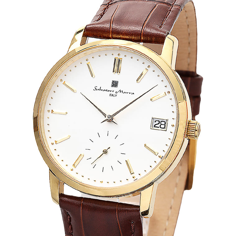 Salvatore Marra �r���v �����Y SM22106 GDWH �N�I�[�c �X���[���Z�R���h 3�C���h�� �v�x���g �P�[�X�o 38����