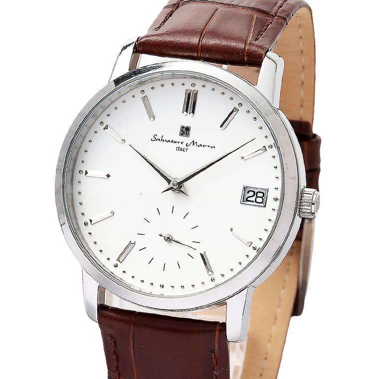 Salvatore Marra �r���v �����Y SM22106 SSWH �N�I�[�c �X���[���Z�R���h 3�C���h�� �v�x���g �P�[�X�o 38����