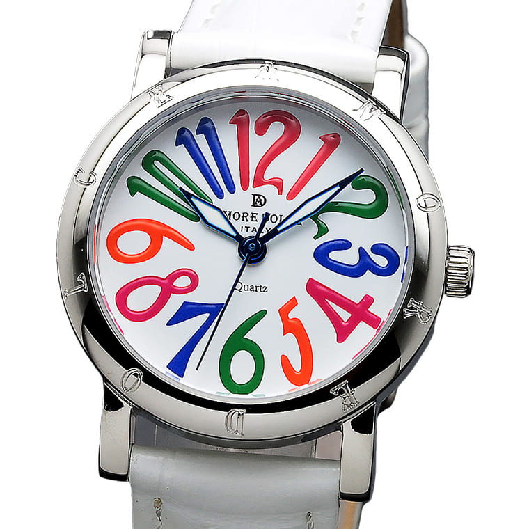 AMORE DOLCE �r���v ���f�B�[�X AD18303 SSWHCL/WH �N�I�[�c �����h�� ���U�[�x���g 1�N�ۏ� ��pBOX�t