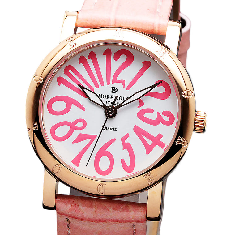 AMORE DOLCE �r���v ���f�B�[�X AD18303 PGWH/PK �N�I�[�c �����h�� ���U�[�x���g 1�N�ۏ� ��pBOX�t