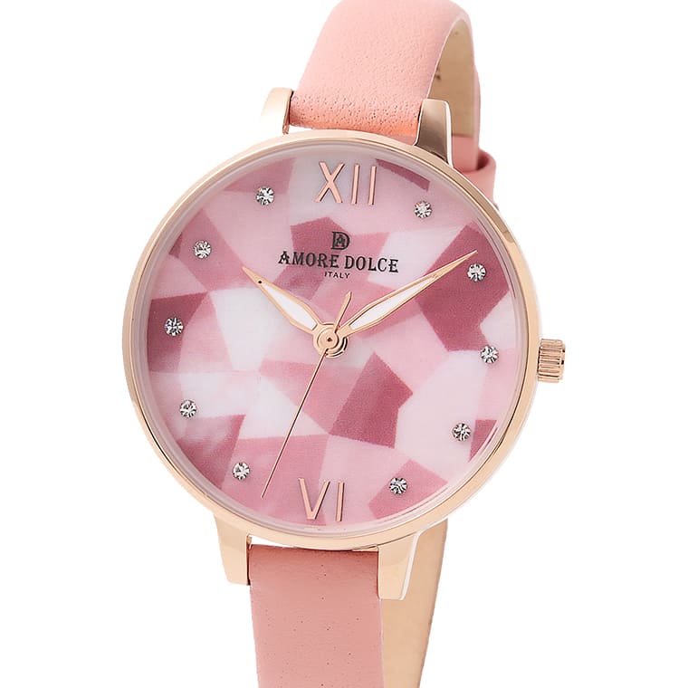 AMORE DOLCE �r���v ���f�B�[�X AD18304 PGWHMOP/PK �N�I�[�c �����h�� ���U�[�x���g 1�N�ۏ� ��pBOX�t