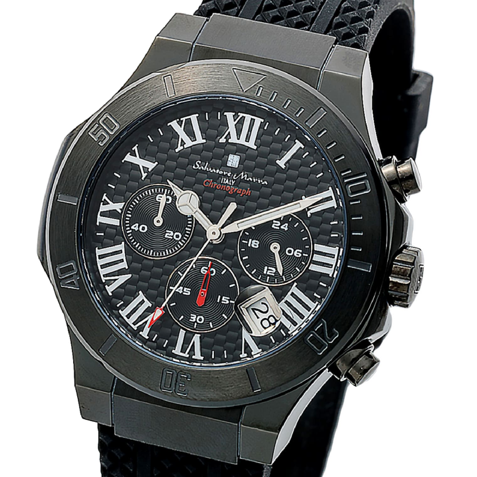 Salvatore Marra �r���v �����Y SM23106 �u���b�N�~�u���b�N �N�I�[�c �N���m�O���t 5�C���h�� �P�[�X�o ��4.6cm�~�c4.6cm ����:12mm �d��:105g �����ő�:20cm